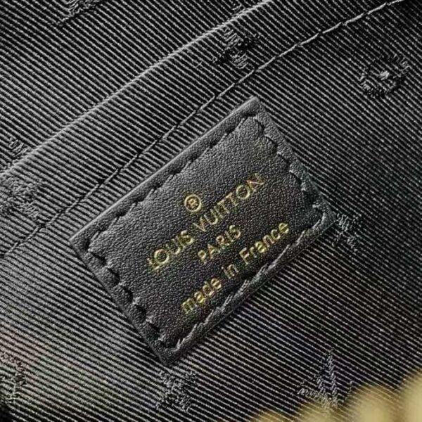 Louis Vuitton LV Women Alma BB Handbag Black Quilted Embroidered Smooth Calf (7)