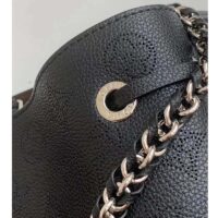 Louis Vuitton LV Women Bella Tote Black Mahina Perforated Calfskin (8)