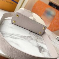 Louis Vuitton LV Women Capucines BB Gray Crème Taurillon Cowhide Leather (7)