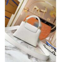 Louis Vuitton LV Women Capucines BB Jade White Taurillon Cowhide Leather (6)