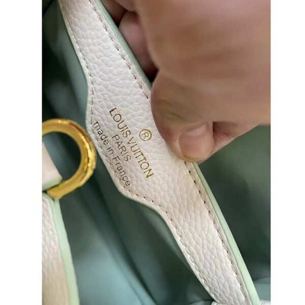 Louis Vuitton LV Women Capucines BB Jade White Taurillon Cowhide Leather (7)