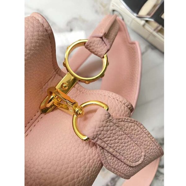 Louis Vuitton LV Women Capucines BB Pink Crème Taurillon Cowhide Leather (2)