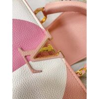 Louis Vuitton LV Women Capucines BB Pink Crème Taurillon Cowhide Leather (4)