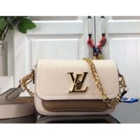 Louis Vuitton LV Women Lockme Tender Quartz White Grained Calf Leather (11)