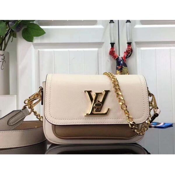 Louis Vuitton LV Women Lockme Tender Quartz White Grained Calf Leather (2)