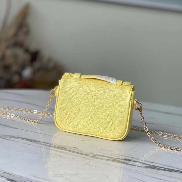 Louis Vuitton LV Women Micro Métis Yellow Monogram Empreinte Embossed Supple Grained Cowhide (10)