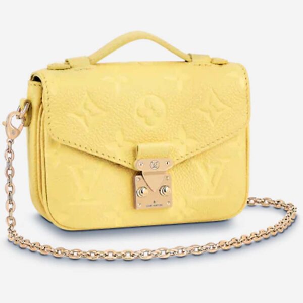 Louis Vuitton LV Women Micro Métis Yellow Monogram Empreinte Embossed Supple Grained Cowhide (3)