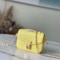 Louis Vuitton LV Women Micro Métis Yellow Monogram Empreinte Embossed Supple Grained Cowhide (3)