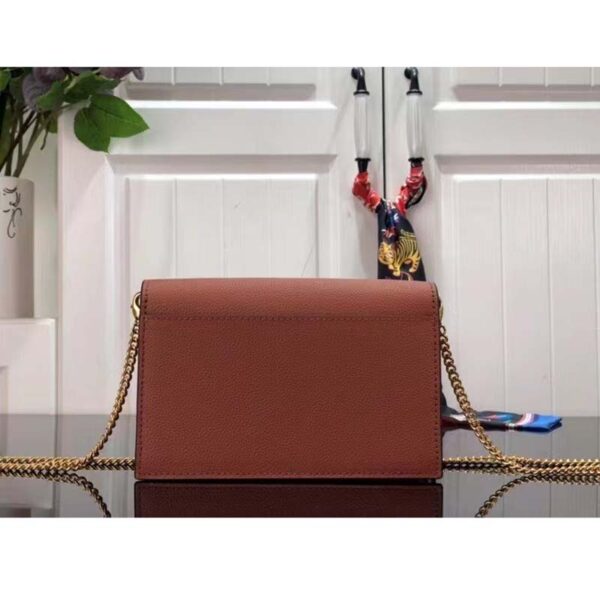 Louis Vuitton LV Women Mylockme Chain Pochette Châtaigne Brown Calf Leather (10)