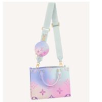 Louis Vuitton LV Women Onthego PM Tote Sunrise Pastel Monogram Coated Canvas (9)