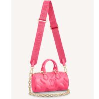 Louis Vuitton LV Women Papillon BB Handbag Pink Quilted Embroidered Smooth Calf (13)