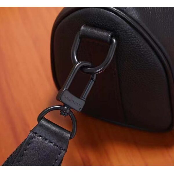 Louis Vuitton Unisex Keepall XS Black Aerogram Cowhide Leather Double Zipped Closure (18)