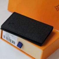 Louis Vuitton Unisex LV Pocket Organizer Black Taurillon Leather Cowhide Leather (6)