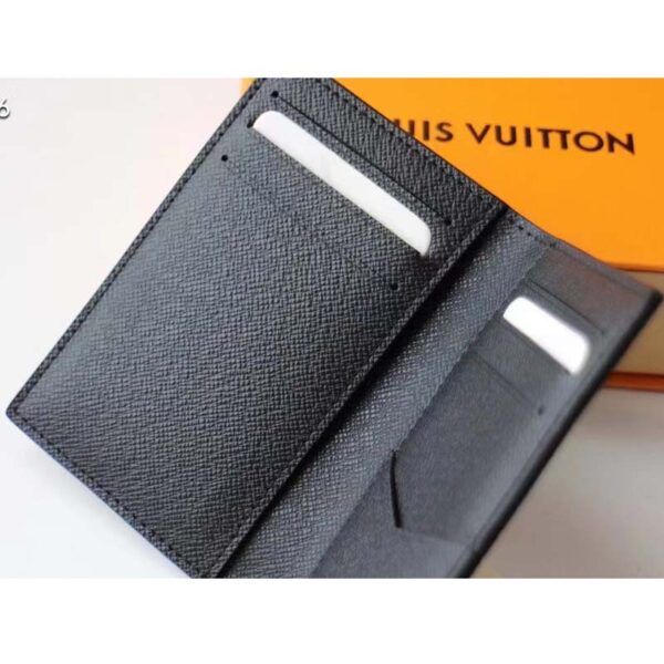Louis Vuitton Unisex LV Pocket Organizer Black Taurillon Leather Cowhide Leather (7)