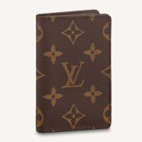 Louis Vuitton Women LV Pocket Organizer Monogram Coated Canvas Calf Leather (8)