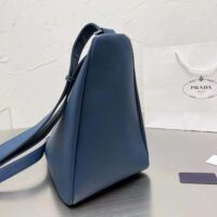 Prada Men Leather Prada Triangle Bag-Navy (1)