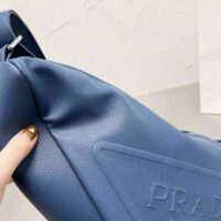 Prada Men Leather Prada Triangle Bag-Navy (1)