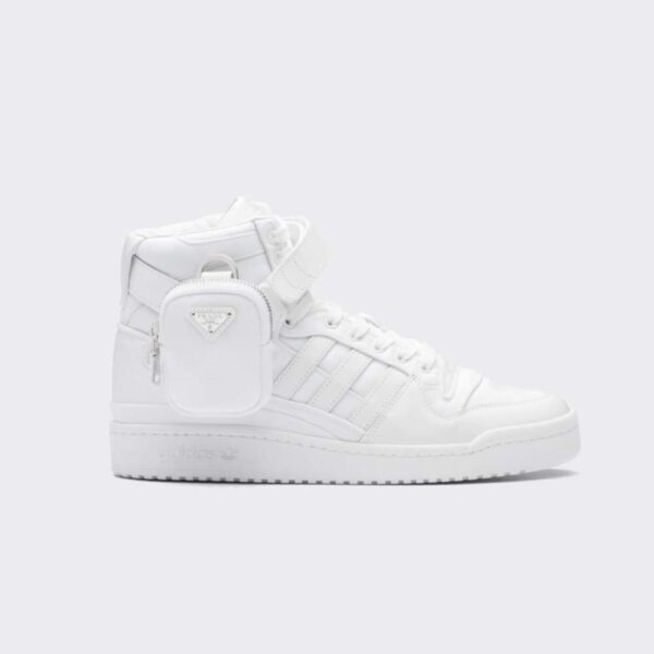 Prada Women Adidas for Prada Re-Nylon Forum High-Top Sneakers-White (1)