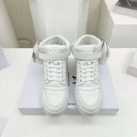 Prada Women Adidas for Prada Re-Nylon Forum High-Top Sneakers-White (1)