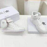 Prada Women Adidas for Prada Re-Nylon Forum High-Top Sneakers-White (1)