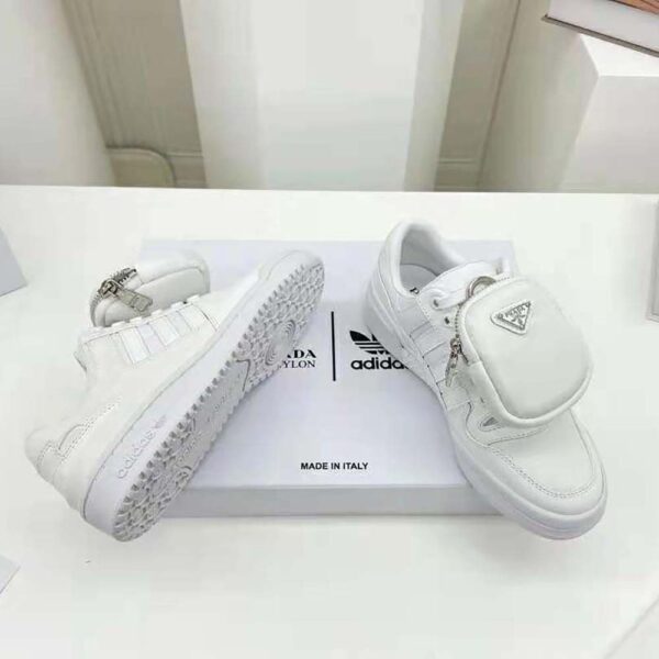 Prada Women Adidas for Prada Re-Nylon Forum Sneakers-White (10)