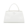 Prada Women Brushed Leather Handbag-White