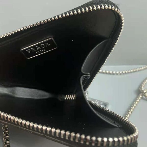 Prada Women Brushed Leather Mini-Pouch-black (9)
