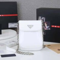 Prada Women Brushed Leather Mini-bag-White (1)