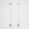 Prada Women Crystal Logo Jewels AirPods Pendant Earrings