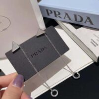 Prada Women Crystal Logo Jewels AirPods Pendant Earrings (1)