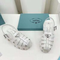 Prada Women Foam Rubber Sandals in 55 mm Heel Height-White (1)