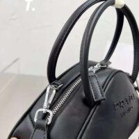 Prada Women Leather Prada Triangle Bag-Black (1)