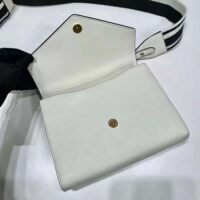 Prada Women Monochrome Saffiano and Leather Bag-White (1)