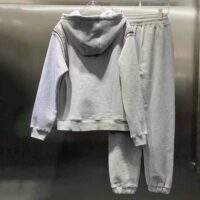 Prada Women Oversized Studded Hoodie-Silver (1)