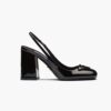 Prada Women Patent Leather Sling-Back Pumps