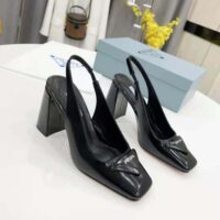 Prada Women Patent Leather Sling-Back Pumps (1)