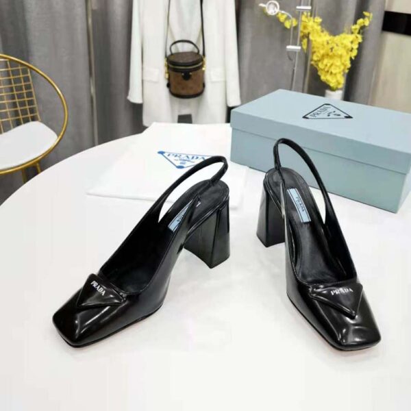 Prada Women Patent Leather Sling-Back Pumps (6)