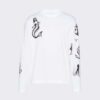 Prada Women Printed Cotton T-shirt with the Lettering Logo-White