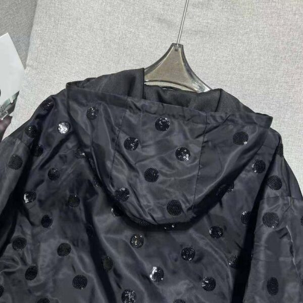 Prada Women Re-Nylon Embroidered Jacket-Black (6)