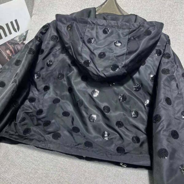 Prada Women Re-Nylon Embroidered Jacket-Black (9)