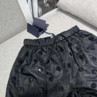 Prada Women Re-Nylon Sequin Shorts-Black (1)