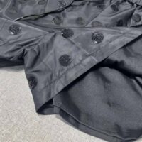 Prada Women Re-Nylon Sequin Shorts-Black (1)