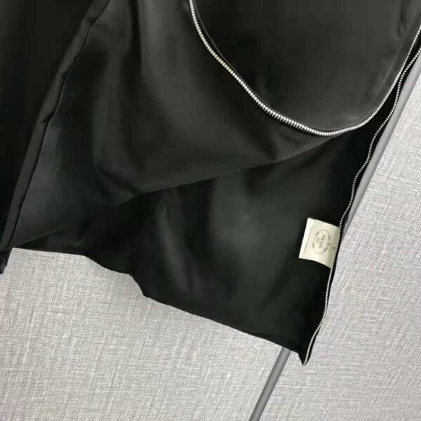 Prada Women Sleeveless Round-neck Re-Nylon Mini-Dress-Black (6)