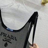 Prada Women Studded Chiffon Dress with a Fluid Silhouette (1)