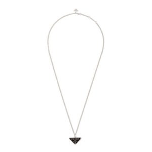 Prada Women Symbole Necklace-Black