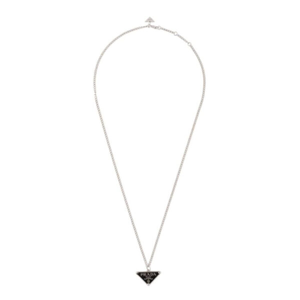 Prada Women Symbole Necklace-Black (1)