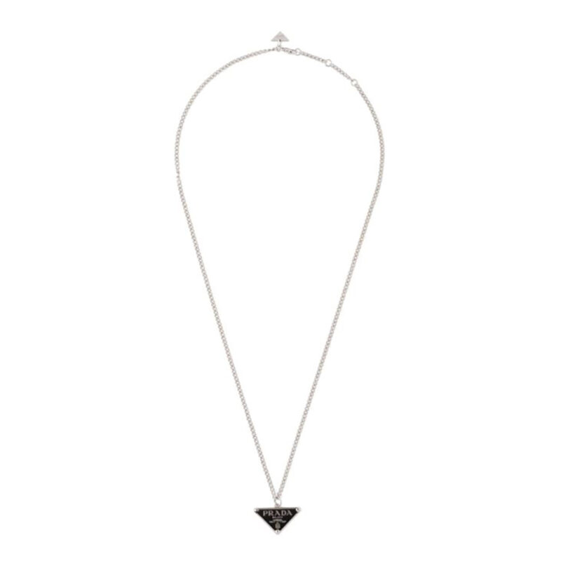 Prada Women Symbole Necklace-Black