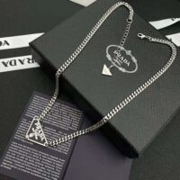 Prada Women Symbole Necklace-Black (1)