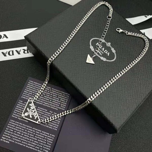 Prada Women Symbole Necklace-Black (3)