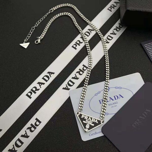 Prada Women Symbole Necklace-Black (5)
